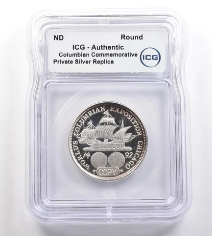 ND Columbian Commemorative Gallery Silver Half Dollar ICG *4254