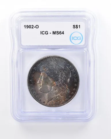 1902-O Morgan Silver Dollar MS64 ICG Beautiful Tone *3714