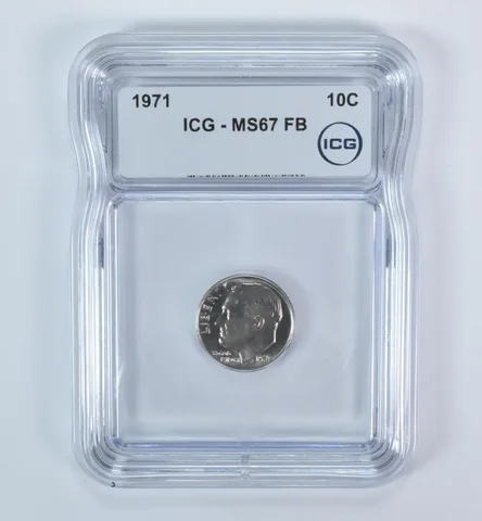 1971 Roosevelt Dime MS67 FB ICG