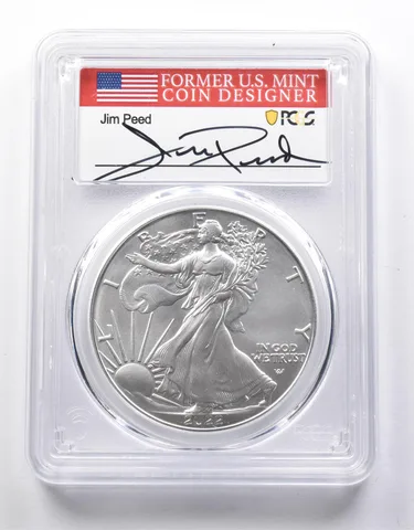 MS70 2022-(W) American Silver Eagle Struck At West Point Peed Signed PCGS *8739
