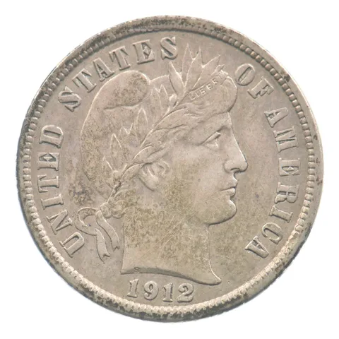 1912 Barber Dime *6113