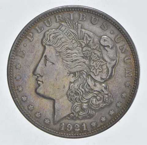 1921 Morgan Silver Dollar - Last Year Issue 90% $1 Bullion *522