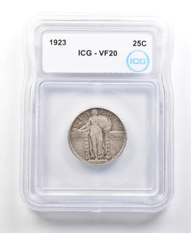 1923 Standing Liberty Quarter VF20 ICG *4449