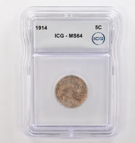 1914 Indian Head Buffalo Nickel MS64 ICG Beautiful Tone *4162