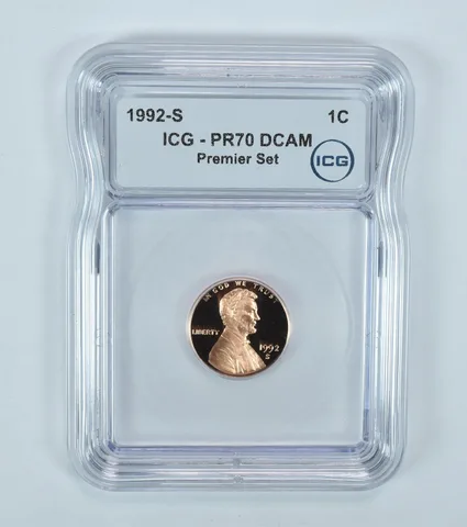 1992-S Lincoln Memorial Cent Premier Set PR70 DCAM ICG
