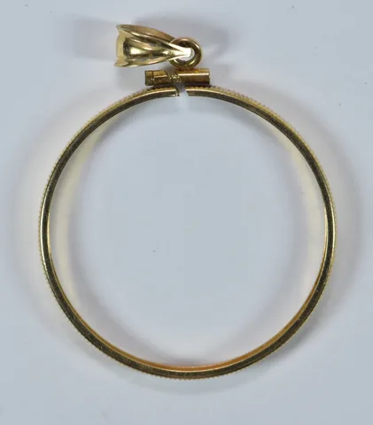 14kt Gold Coin Bezel 1 Oz Panda 32.05mm 2.9g a9512