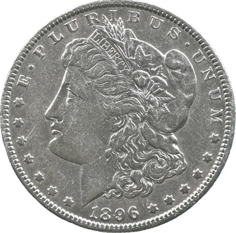 1896-O Morgan Silver Dollar a9396