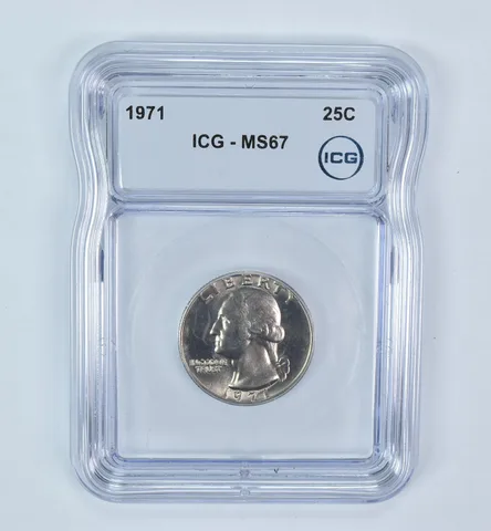 1971 Washington Quarter MS67 ICG
