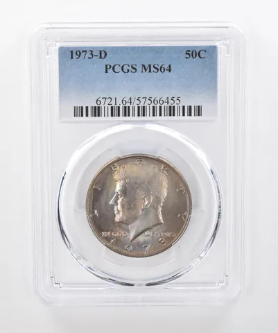 1973-D Kennedy Half Dollar MS64 PCGS Beautiful Tone *1379