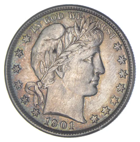 1901 Barber Half Dollar a2338