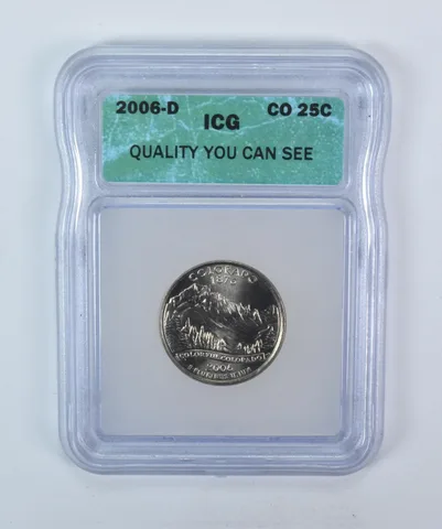 2006-D Washington State Quarter Colorado Sample ICG *5771