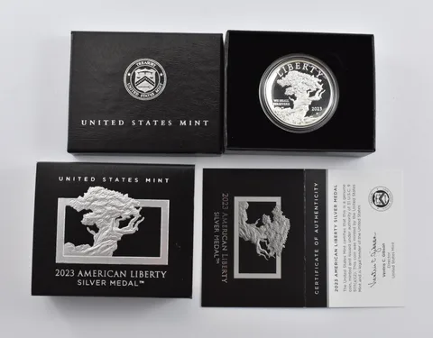 2023-P American Liberty Silver Medal Proof In OGP With COA *0591