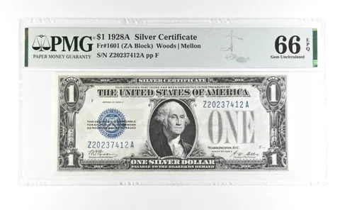 1928 A $1 Silver Certificate Fr#1601 Gem Unc 66 EPQ PMG *7031