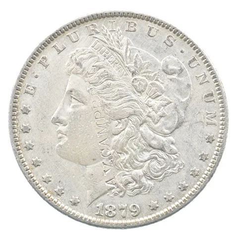 1879 Morgan Silver Dollar "A. V. Campbell" Counterstamped *0375