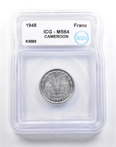 1948 Cameroon Franc KM#8 MS64 ICG *5485