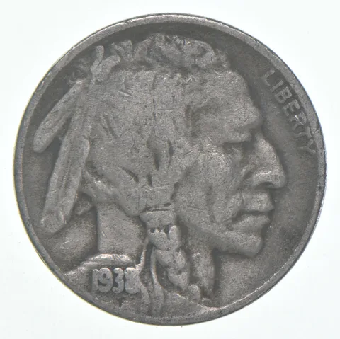 1938-D Indian Head Buffalo Nickel Average Circ