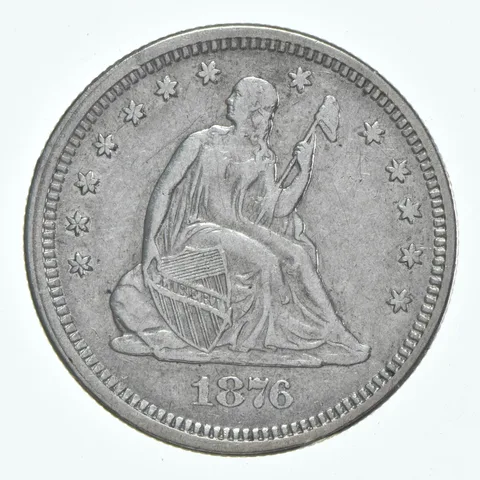 1876-S Seated Liberty Quarter *6130