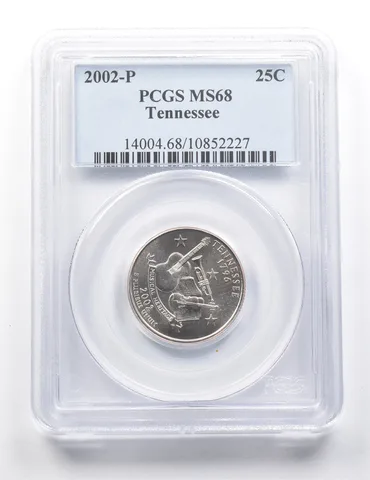 2002-P Washington State Quarter Tennessee MS68 PCGS a9409
