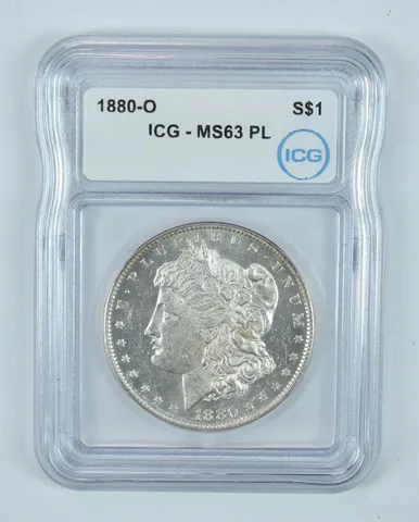 1880-O Morgan Silver Dollar MS63 PL ICG a9251