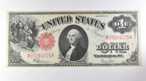 1917 $1 Legal Tender Large Note Red Seal Mule FR#39 *0670