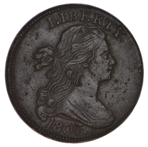 1807/6 Draped Bust Large Cent a4204