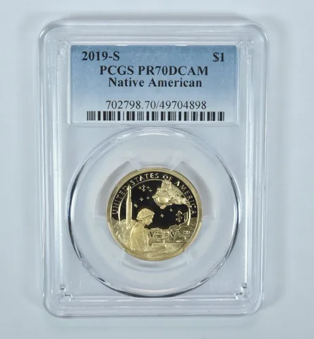 2019-S Sacagawea $1 Mary Golda Ross Space Program PR70 DCAM PCGS Blue Lbl