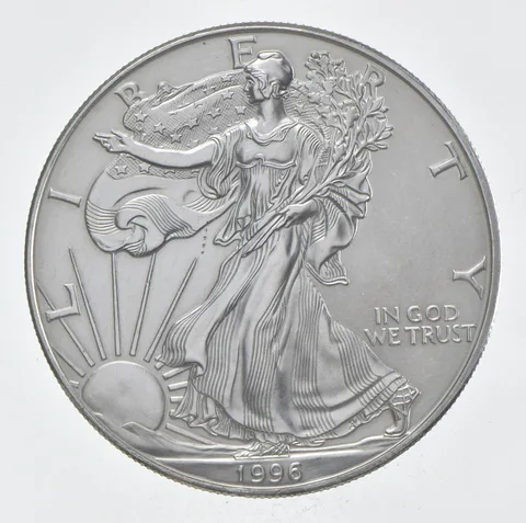 Rarest 1996 American Silver Eagle - Key Date - Rare LOW MINTAGE *361