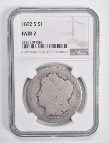 FAIR 2 1892-S Morgan Silver Dollar NGC Lowball Low Ball *4570