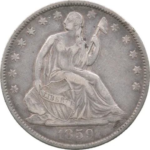 1859-O Seated Liberty Half Dollar *4807