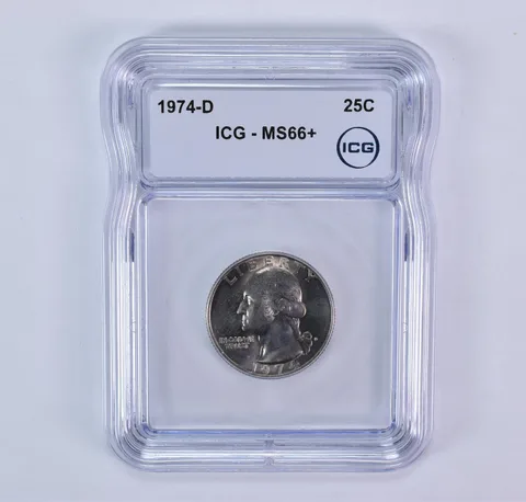 1974-D Washington Quarter MS66+ ICG