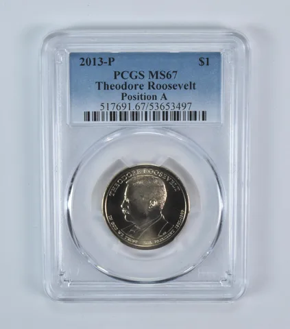 2013-P Presidential $1 Theodore Roosevelt MS67 PCGS