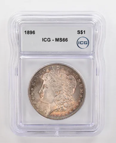 1896 Morgan Silver Dollar MS66 ICG Beautiful Tone *4368