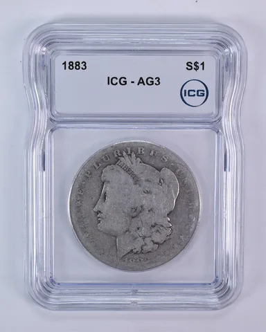 1883 Morgan Silver Dollar AG3 ICG Lowball