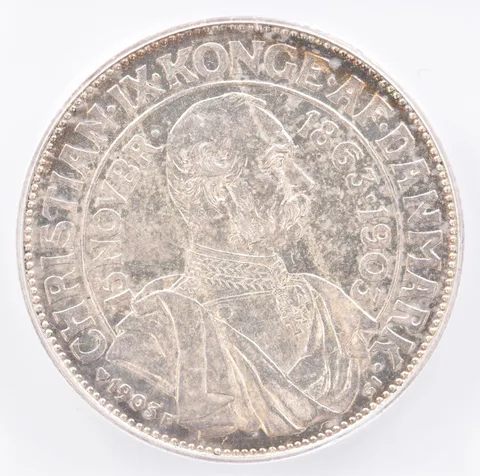 1903 Denmark 2 Kroner KM#802 MS63 ICG Beautiful Tone *1915