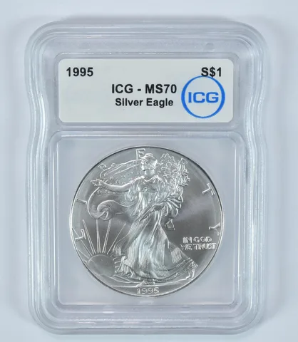 1995 American Silver Eagle MS70 ICG