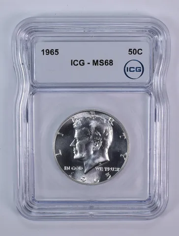 1965 Kennedy Half Dollar MS68 ICG