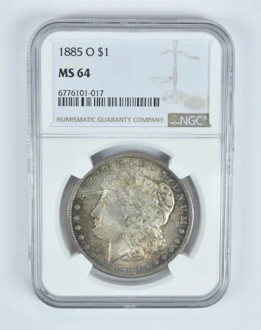 MS64 1885-O Morgan Silver Dollar NGC Great Tone a1191