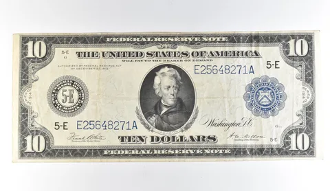 1914 $10 Richmond VA FRN Large Note Blue Seal *1644