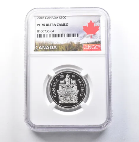 2016 Canada 50 Cents Silver PF70 UCAM NGC *5898