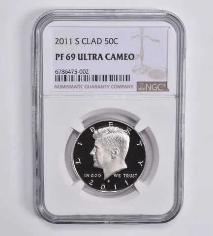 2011-S Kennedy Half Dollar CLAD 50c PF69 UCAM NGC Brown Lbl