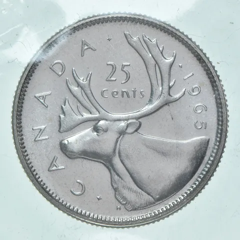 1965 Canada 25 Cents 80% Silver