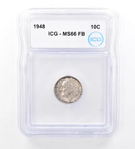 1948 Roosevelt Dime MS66 FB ICG Beautiful Tone *1694