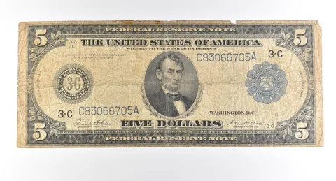 1914 $5 Philadelphia PA FRN Large Note Blue Seal *2739