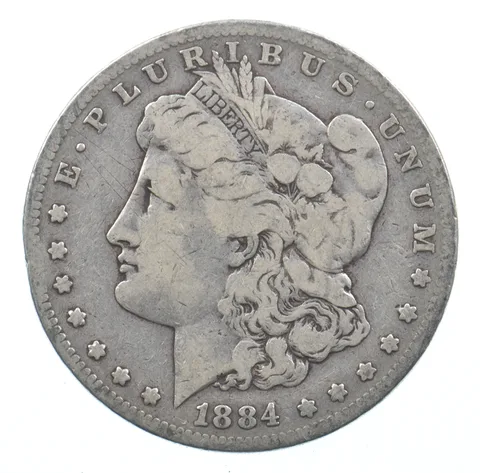 Early - 1884-S Morgan Silver Dollar - 90% US Coin *652