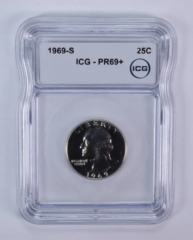 1969-S Washington Quarter PR69+ ICG