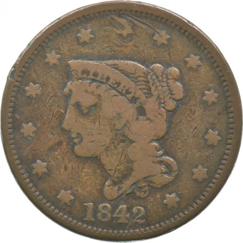 1842 Liberty Head Large Cent *2362