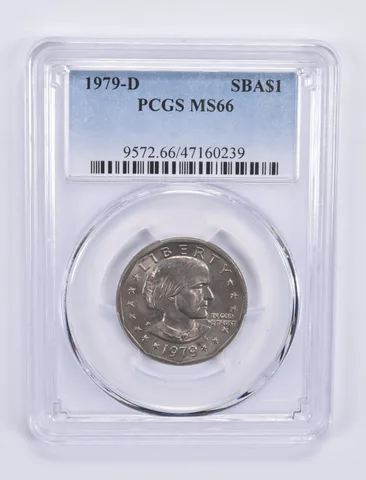 1979-D Susan B Anthony Dollar MS66 PCGS Blue Label