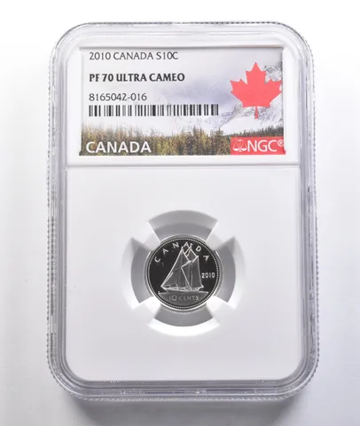 2010 Canada 10 Cents Silver PF70 UCAM NGC *6904