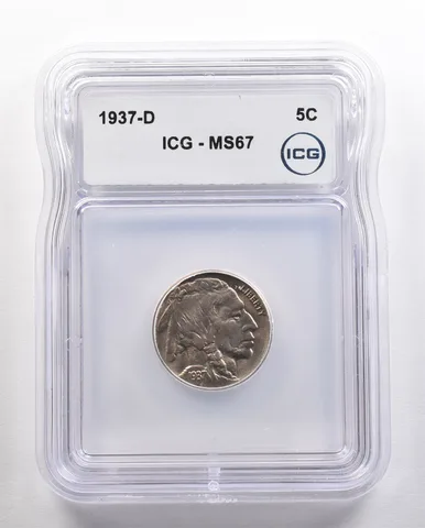 1937-D Indian Head Buffalo Nickel MS67 ICG *4417