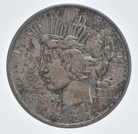Better - 1922 Peace Silver Dollar - 90% US Coin *714